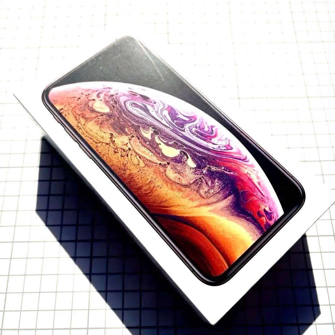 美品✨iPhoneXsゴールド 64GB 本体　箱　iOS最新　ケースサービス