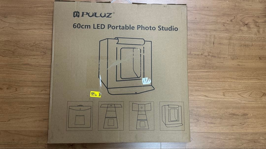 PULUZ 撮影ボックス60×60×60cm撮影ブース 折り畳み式簡易スタジオ