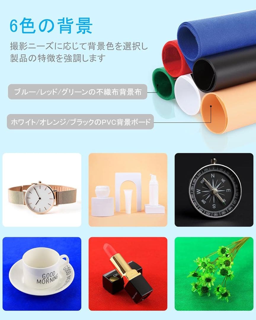 PULUZ 撮影ボックス60×60×60cm撮影ブース 折り畳み式簡易スタジオ