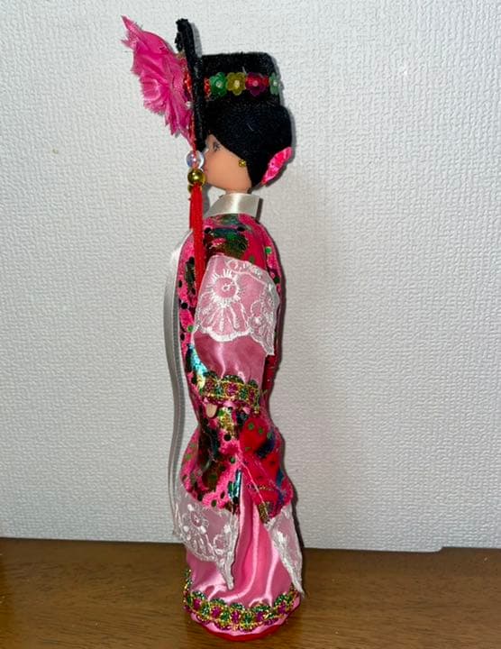中国民族衣装 ドール 人形 工芸品コレクション インテリア 飾り物 満族 レース