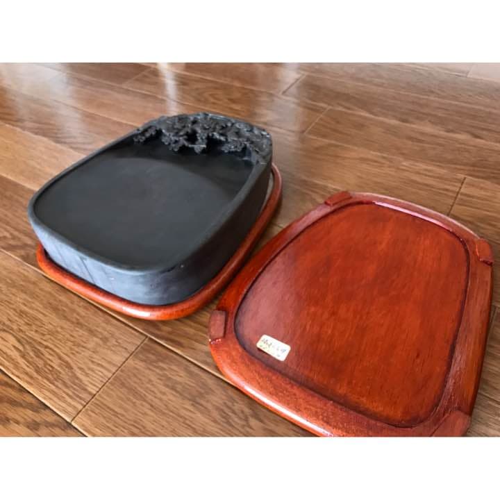 端渓花鳥硯
