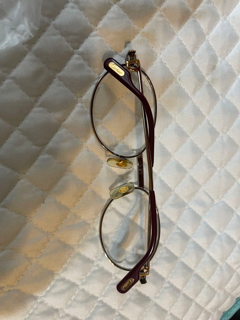 Cartier　フランス製　フルリム メタルオーバル　メガネ