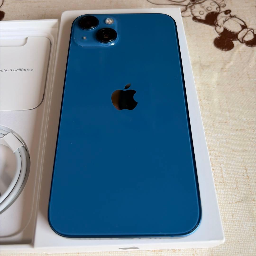Apple iPhone 13 ブルー　本体・ケーブル