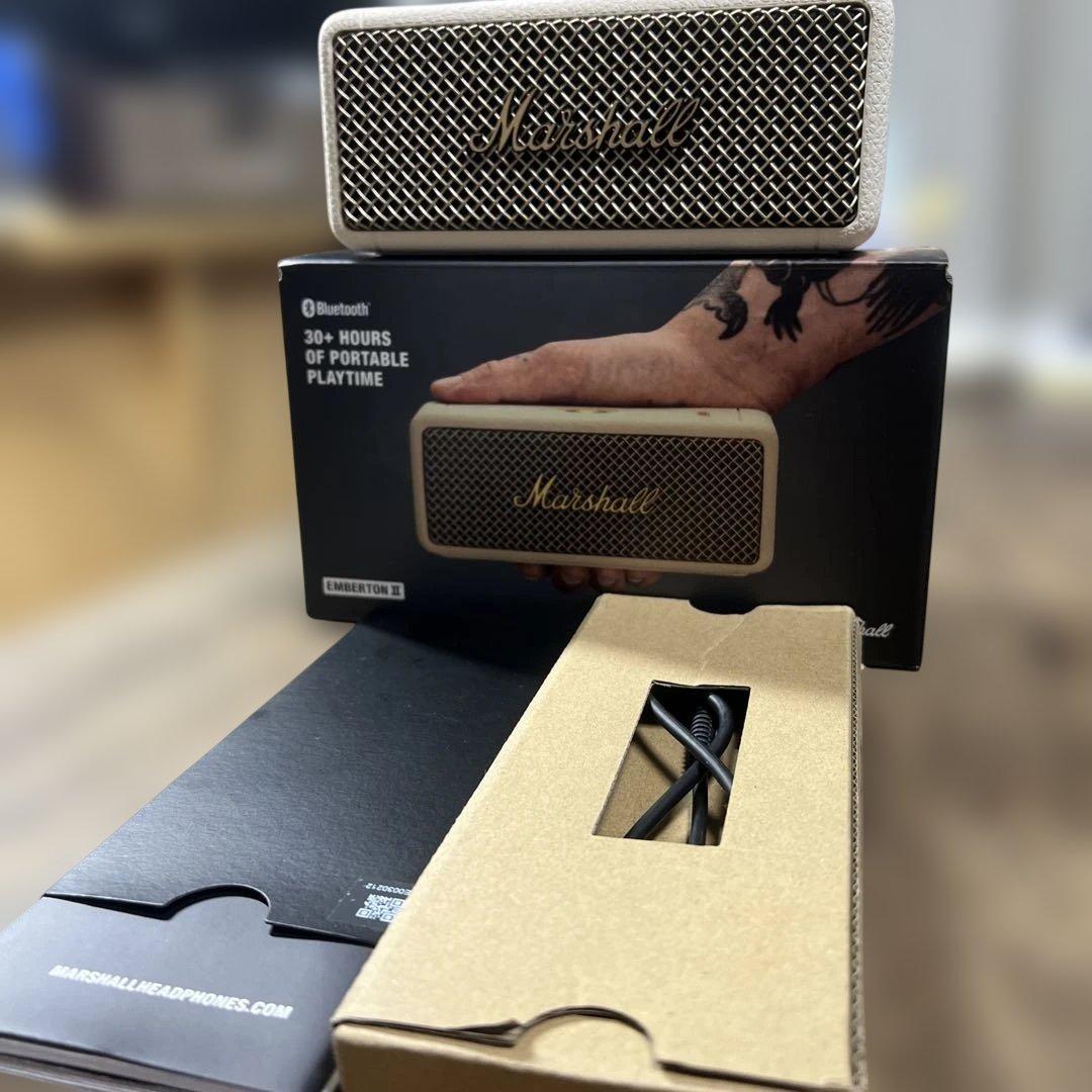Marshall Emberton II ホワイト ワイヤレススピーカー