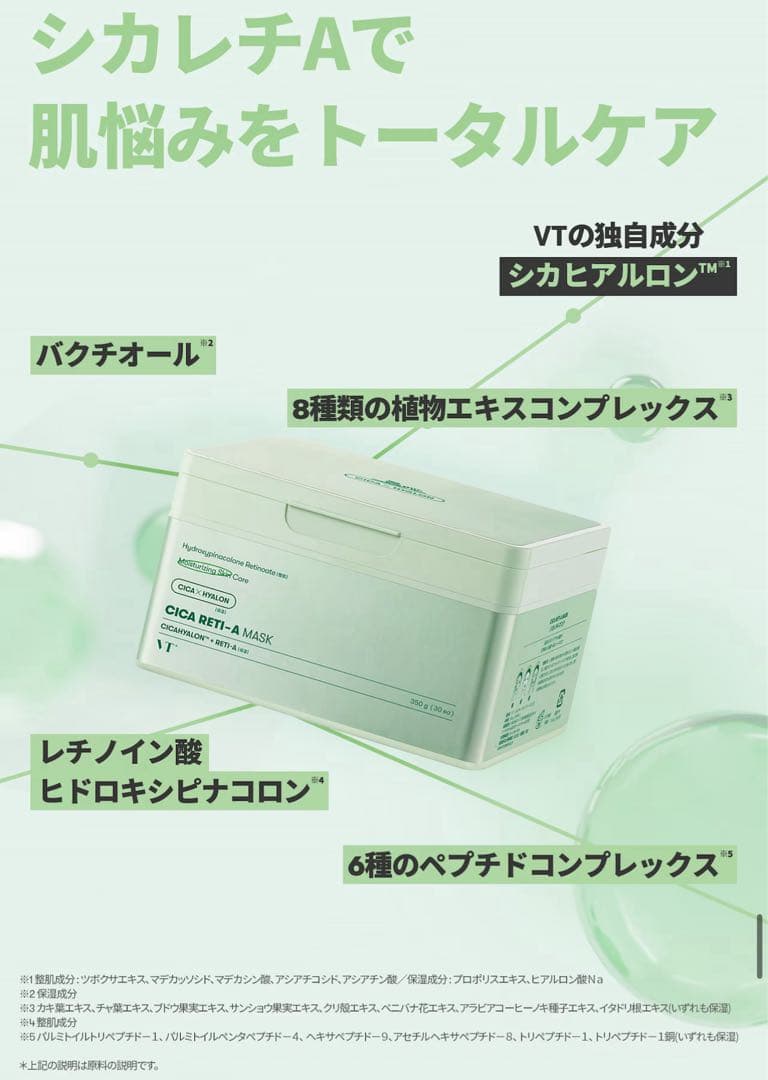 VT シートマスク/シカ+シカX+レチA+ACマスク【4箱】