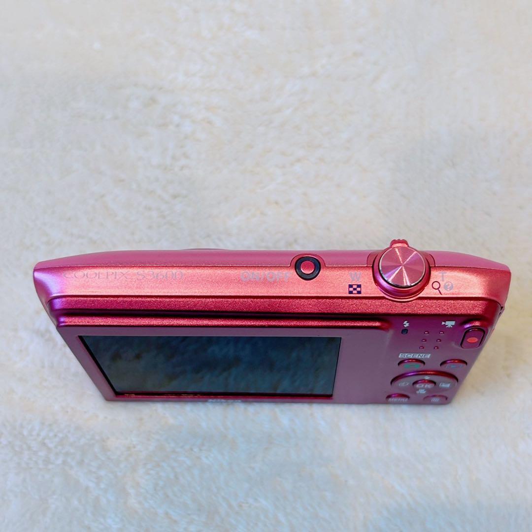 未使用級　ニコン　クールピクス　S3600 ピンク　SDカード付き