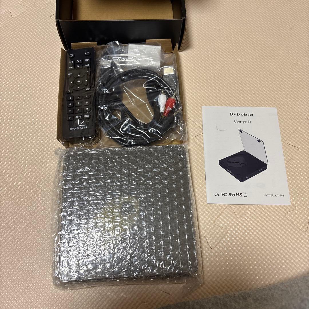 DVDプレーヤー テレビ対応 超小型 ブラック 新品未使用