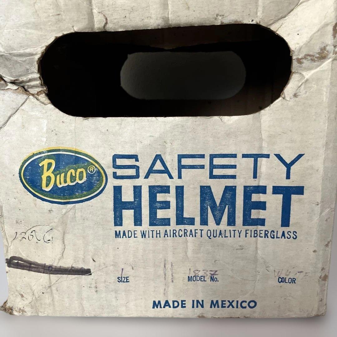 Buco ジェットヘルメット ホワイト ブルーライン　箱付き　鑑賞用