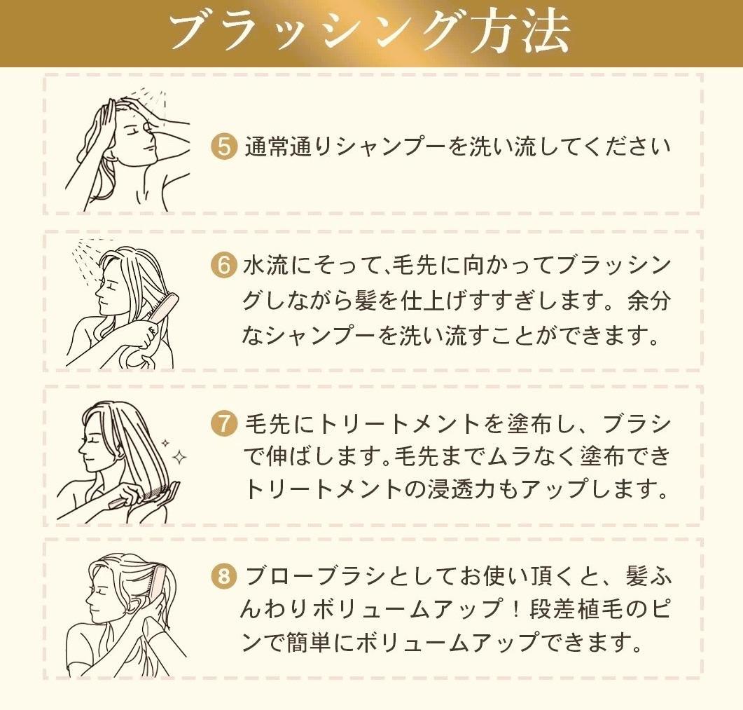 TRINOXテラヘルツマイナスイオン シャワーヘッド（ブラック）+スカルプブラシ