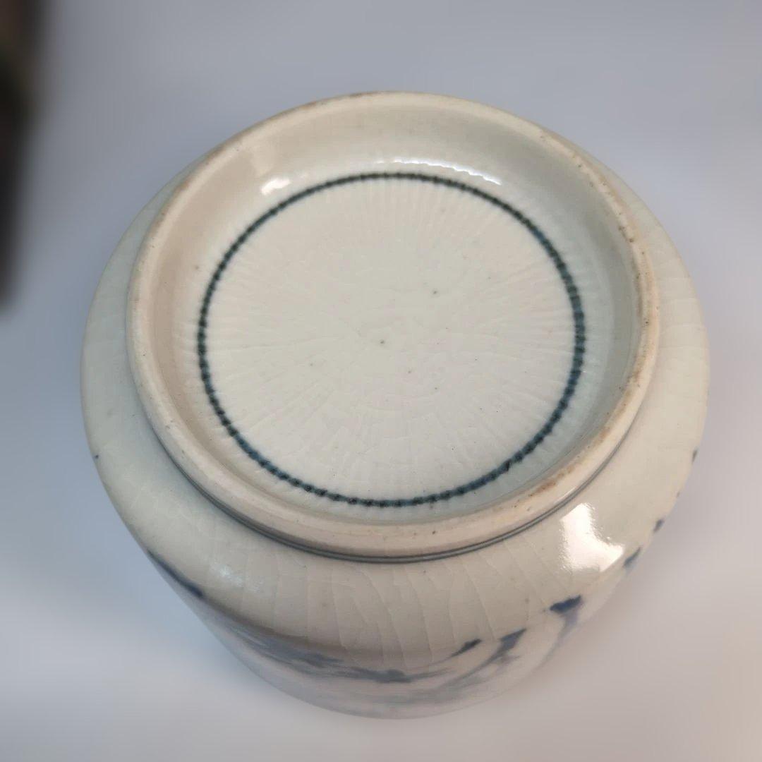 染付　鳳凰　茶道具　火入　灰器　茶碗　伊万里　古伊万里　青花　骨董　古玩