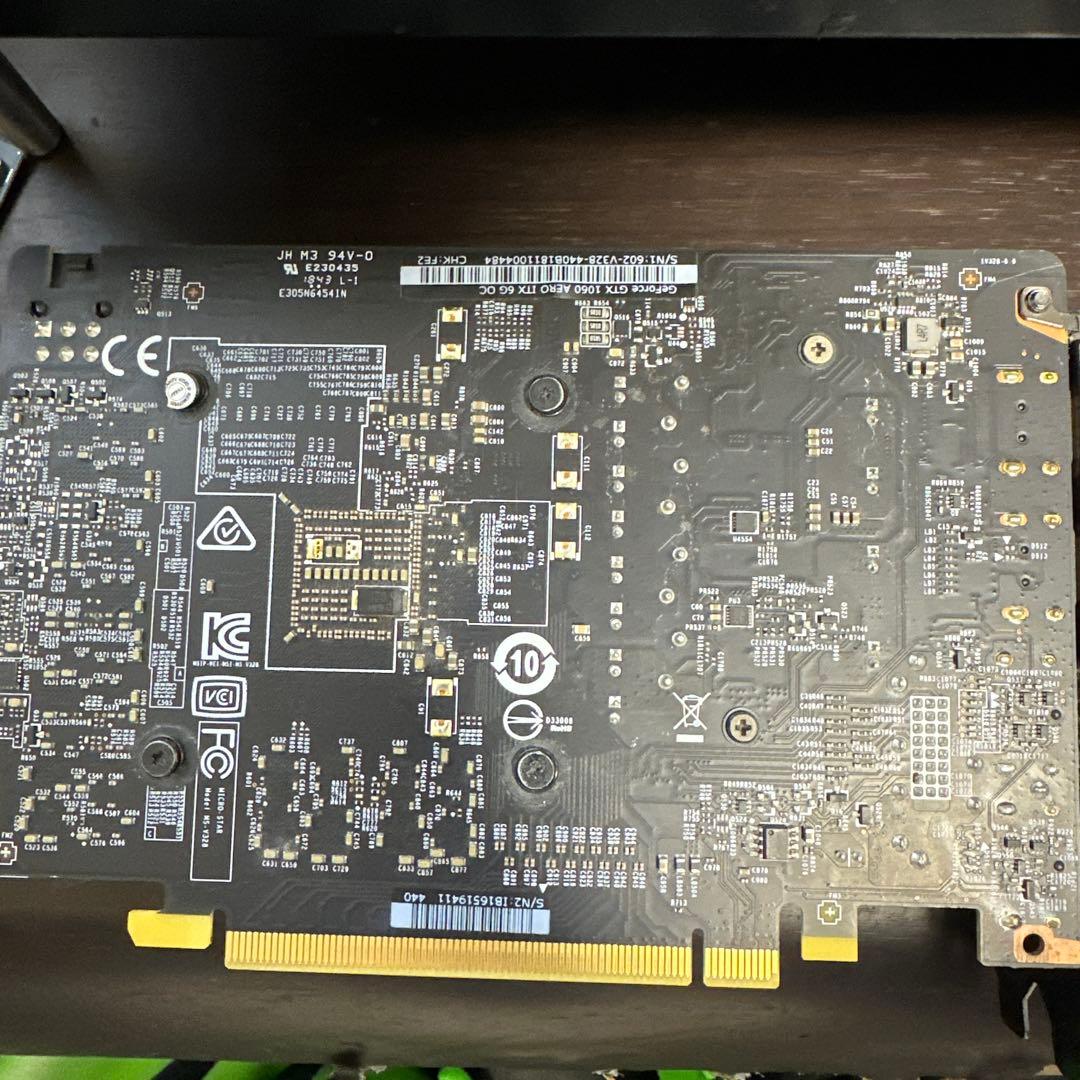 グラフィックボード・グラボ・ビデオカード MSI GeForce GTX 1060 AERO ITX 6G OC