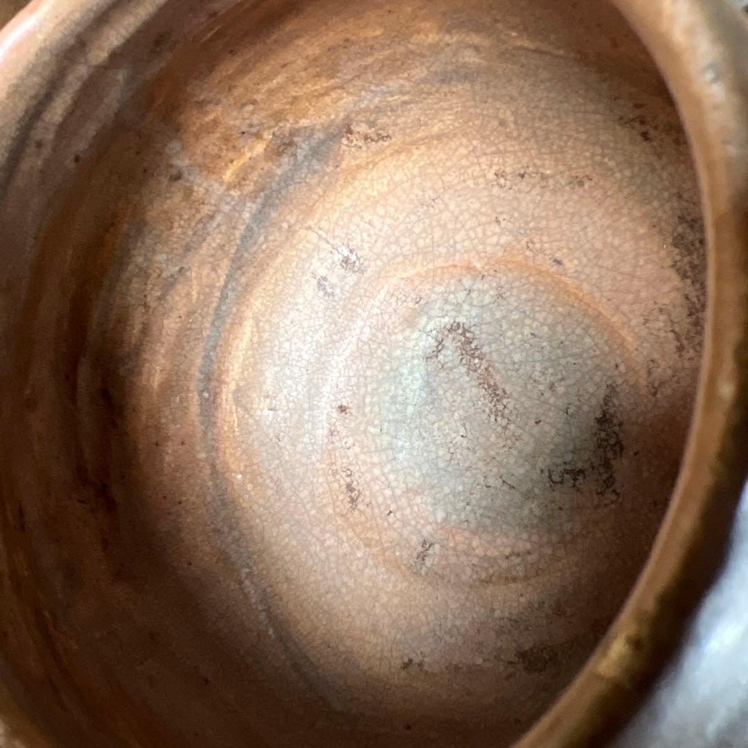 実家整理　古い抹茶碗
