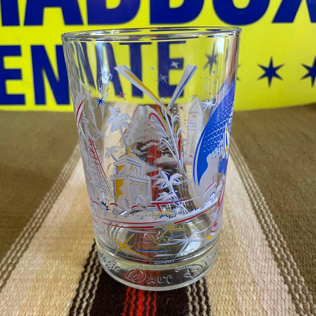 希少品！アメリカヴィンテージ　ディズニーワールド記念グラス　USAミッキーマウス