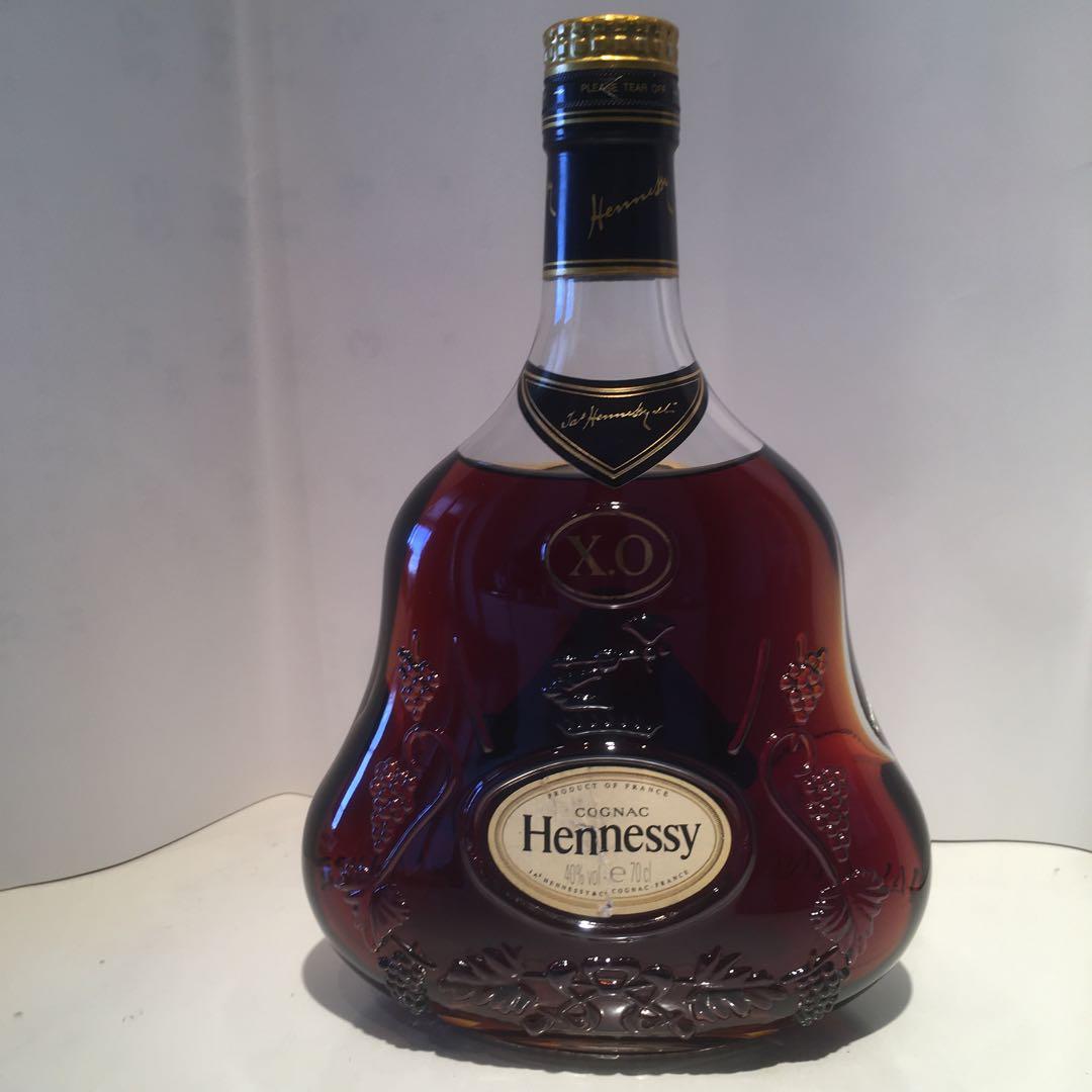 ヘネシー　Hennessy XO COGNAC 金キャップクリアボトル古酒未開封