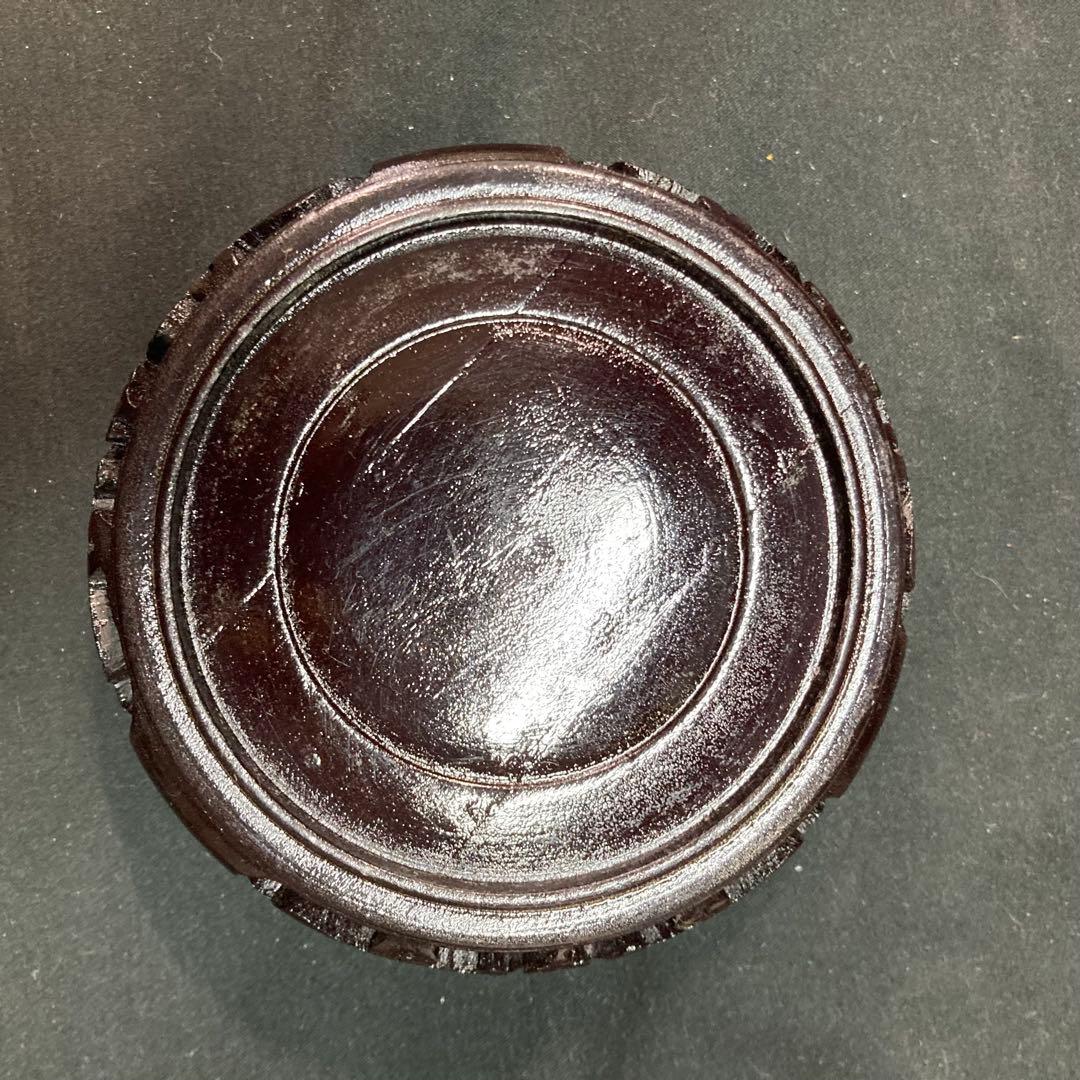 中国美術【美品】銅胎 菓子器 蓋物 台座付