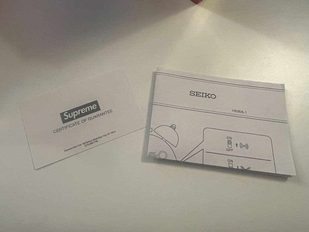 その他 Supreme / Seiko Alarm Clock \"White\"