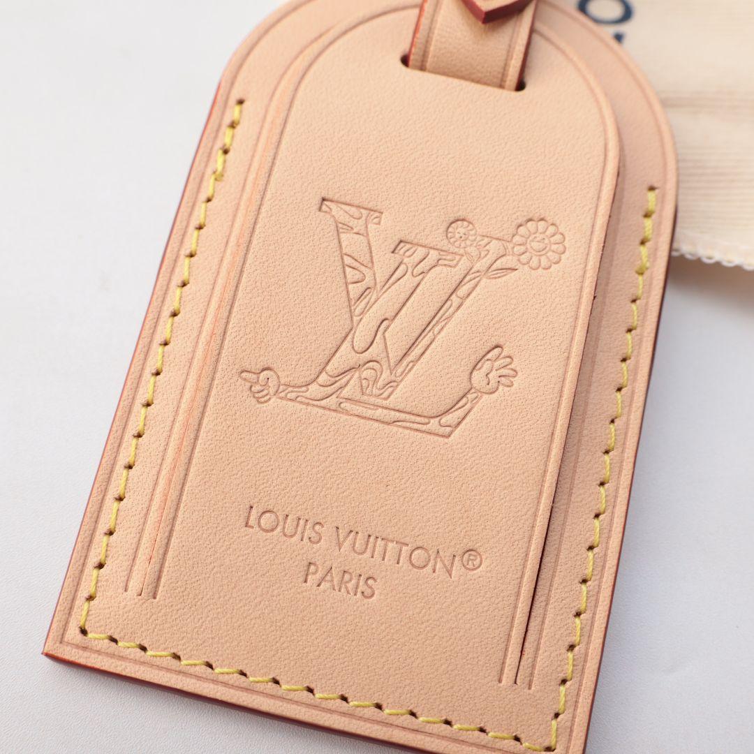 未使用 ルイヴィトン LOUIS VUITTON レザー ネームタグ 非売品