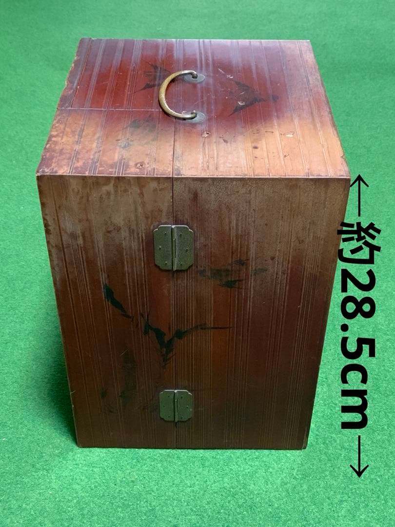 煎茶道　旅箪笥　お道具付　古道具