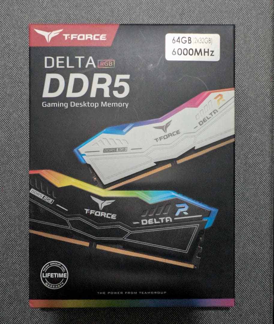 T-FORCE DDR5 64GB(32GB×2) 6000MHz メモリ#1