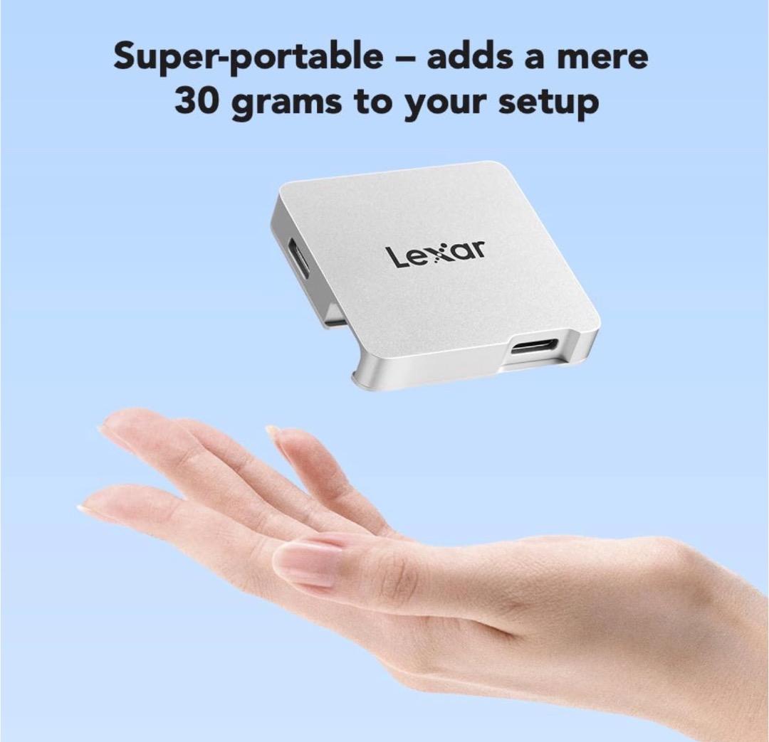 Lexar Professional Go ポータブルハブ 4つのType-C