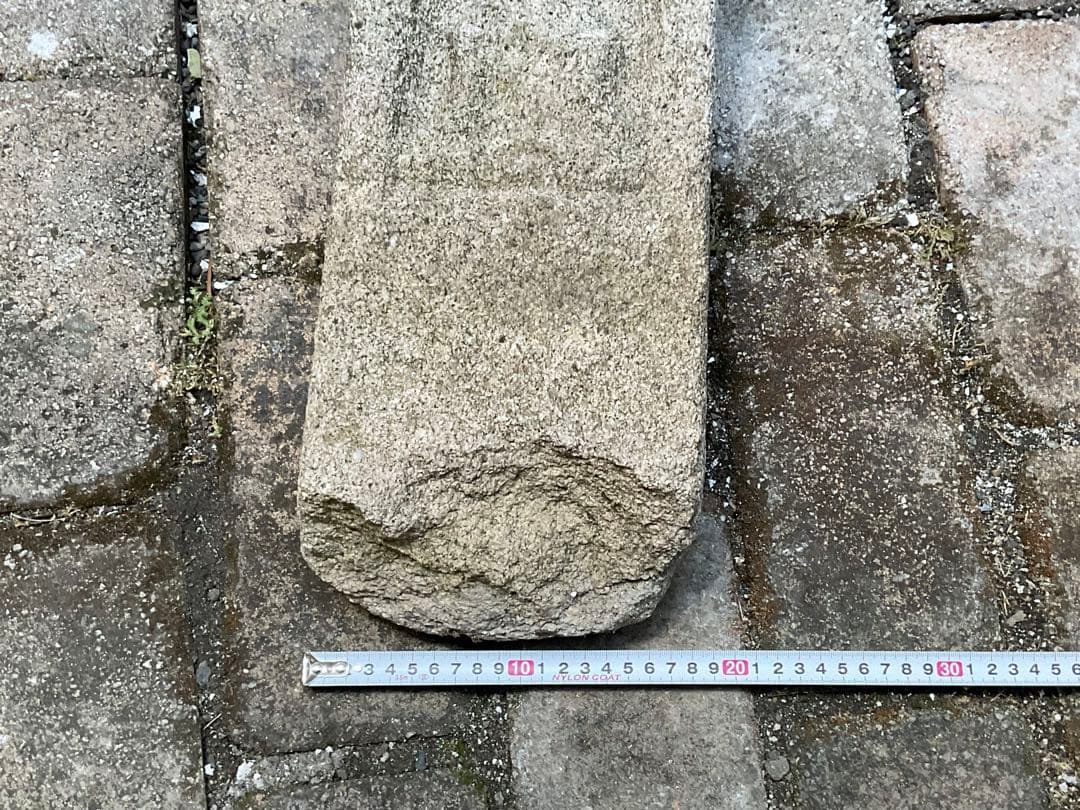 レリーフ　石仏　地蔵　仏像　仏教美術　残欠　江戸時代　新潟県　高さ約42cm