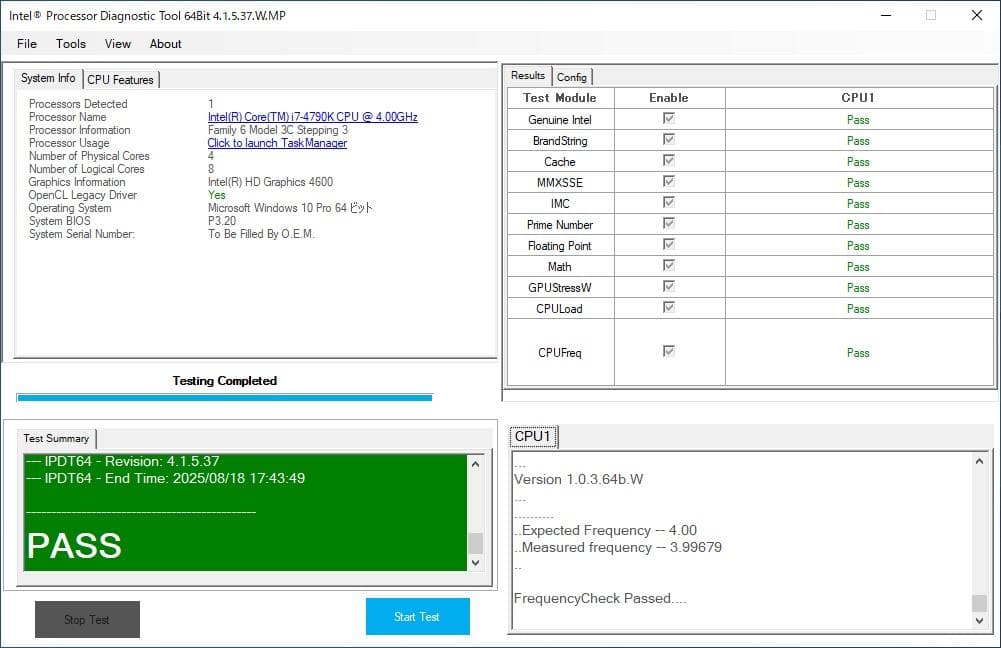 CPU Intel Core i7 4790K Devil's Canyon