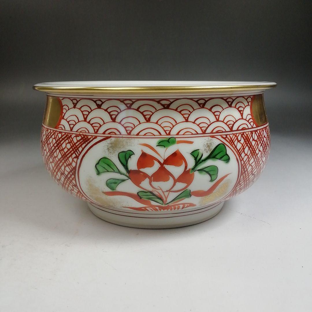 Ｗ３５２　皆具　『色絵　台子皆具』『平安　祥堂 造』　共箱　茶道具