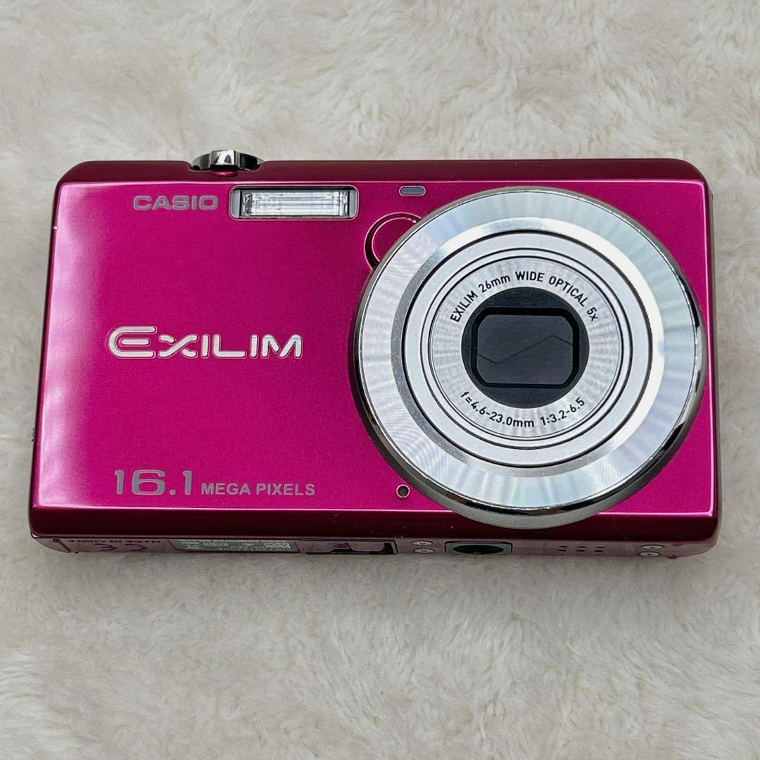 美品　CASIO カシオ　レッド　ピンク　エクシリム　EX-ZS12 デジカメ