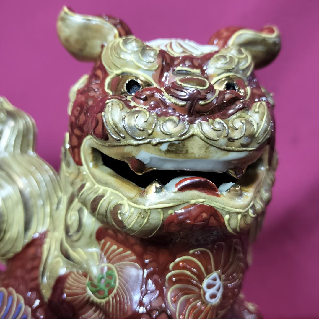 M.Kとさせて頂きました　　九谷焼　夫婦獅子 対獅子