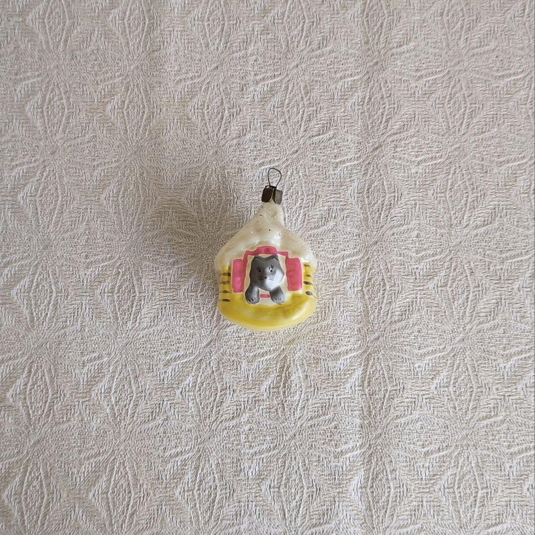 * old ornament ❀ おうち猫ちゃん グレー＆イエロー・ピンク