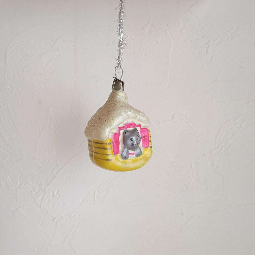 * old ornament ❀ おうち猫ちゃん グレー＆イエロー・ピンク