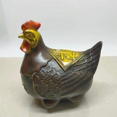 招財進宝 大吉大利 如意鶏 装飾品 工芸品 美術品 置物