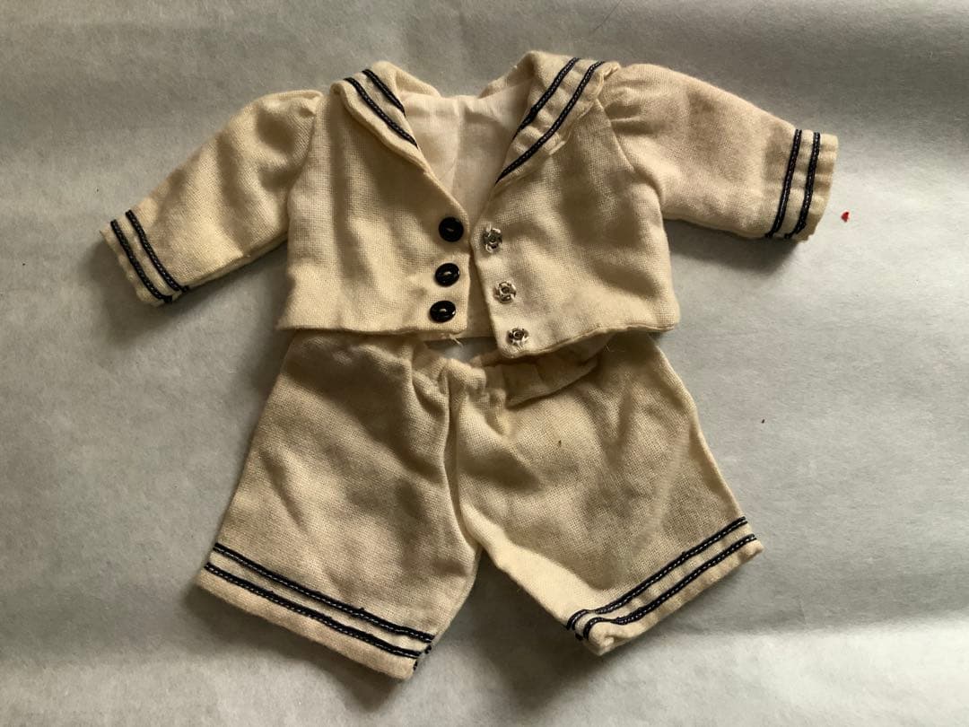 人形用の古い服　こどもエプロン