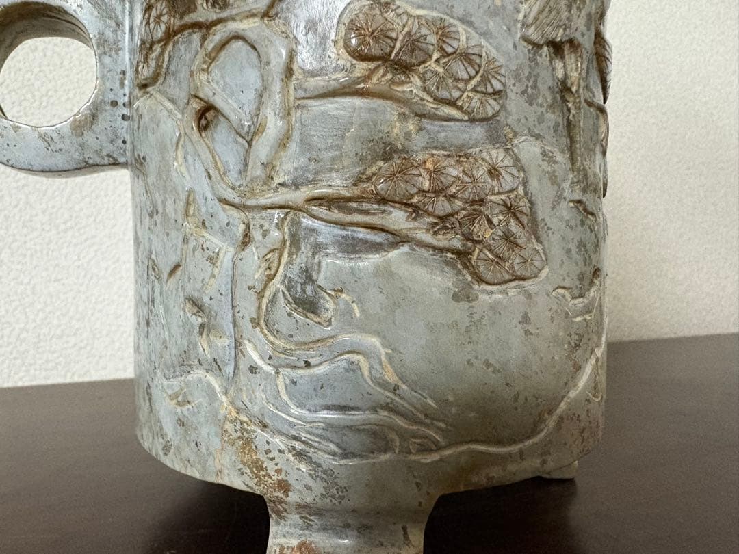 MaisonFJ⭐︎石？の中国的置物　酒器？花瓶？　高さ23cm 2.1