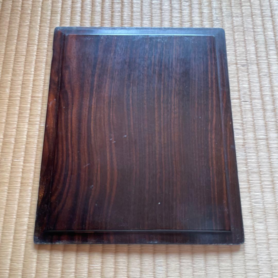 送料込！黒檀 紫壇 飾り棚 アンティーク レトロ 古道具 茶箪笥 茶棚