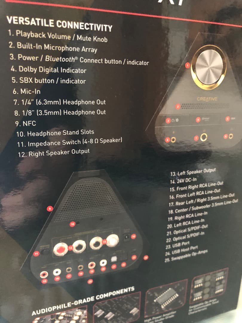 アンプ CREATIVE Sound Blaster X7