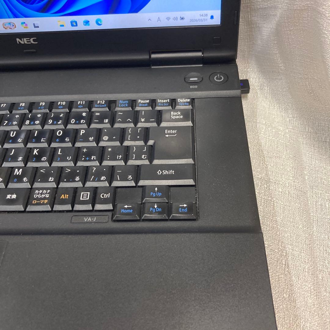 NEC ノートパソコン　Win11 SSD 128GB office2021
