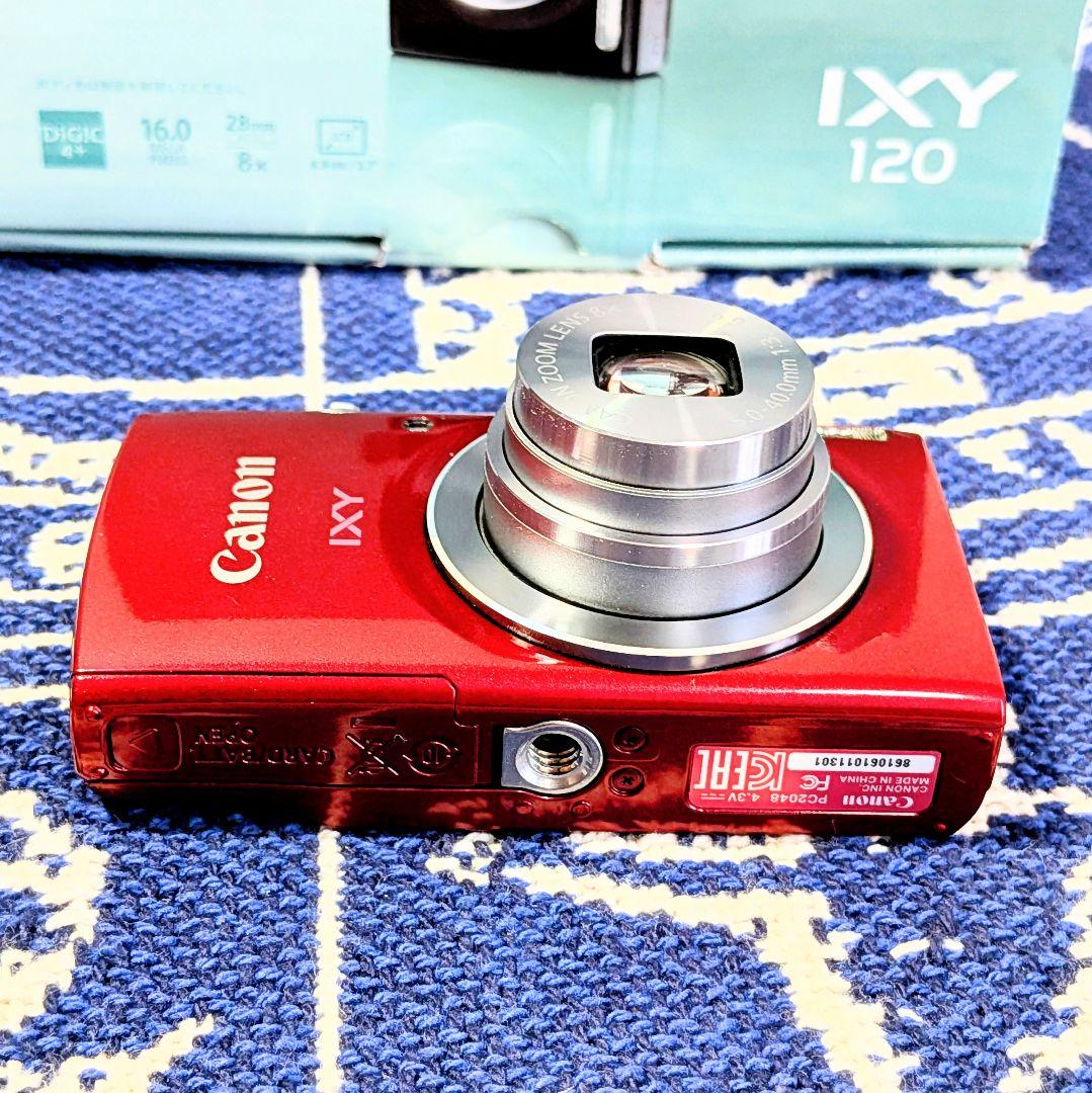 【超極美品】Canon IXY 120 人気のレッド　箱　CCDセンサー