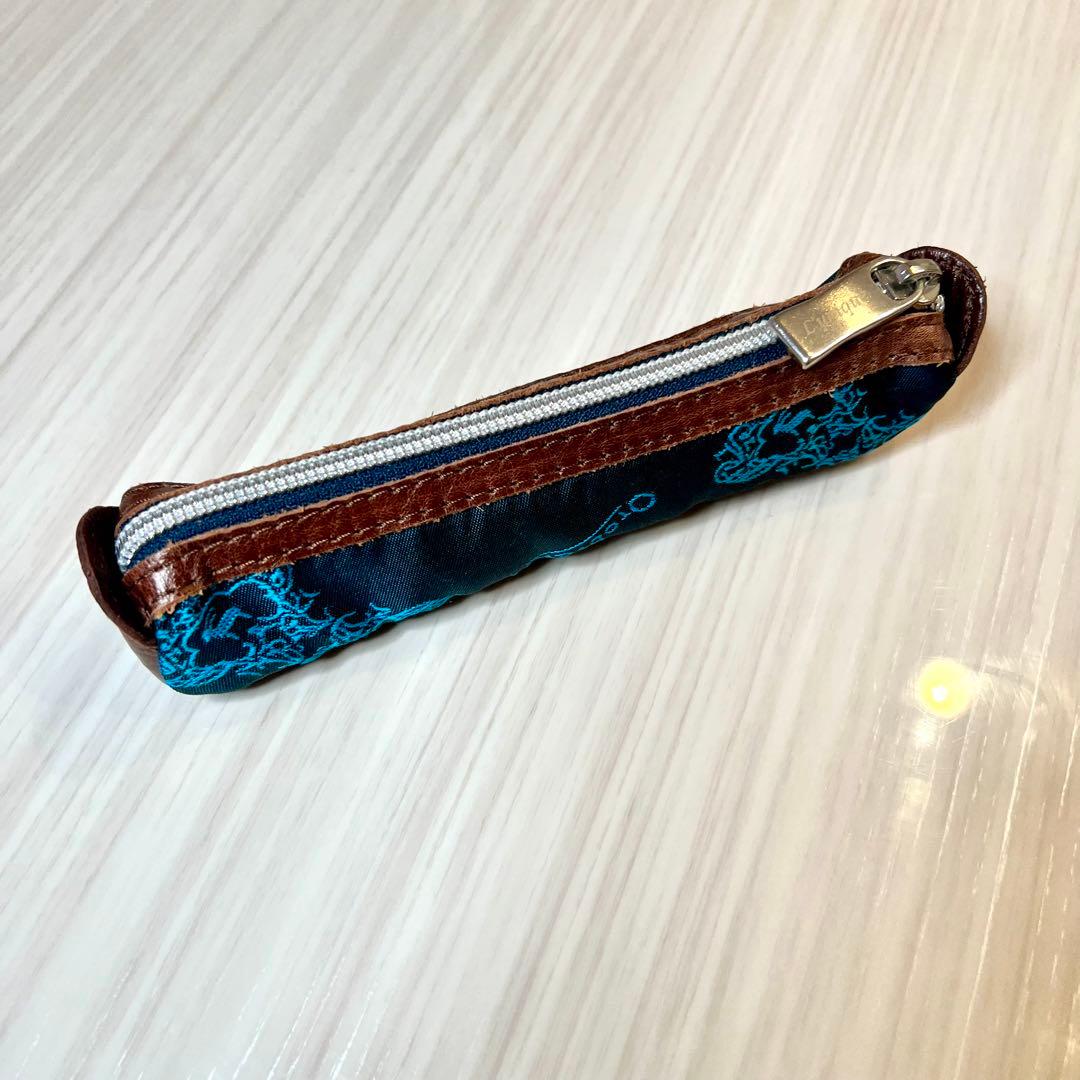 オロビアンコ Orobianco ペンケース 本革 珍品（ロゴの刺繍）