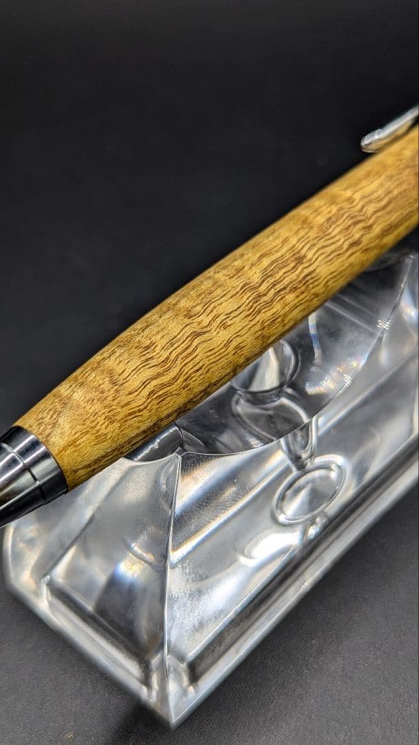 269ペン工房翌檜　ウルシ　縮杢　木軸シャーペン　木軸ボールペン
