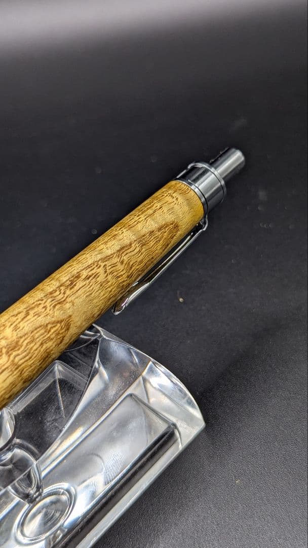 269ペン工房翌檜　ウルシ　縮杢　木軸シャーペン　木軸ボールペン