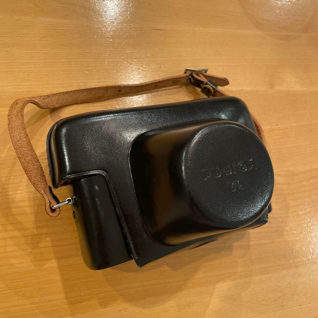 FUJICA V2フィルムカメラ レザーケース付き