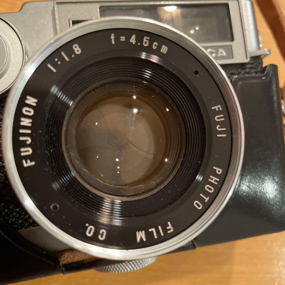 FUJICA V2フィルムカメラ レザーケース付き