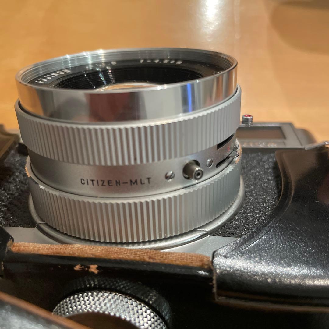 FUJICA V2フィルムカメラ レザーケース付き