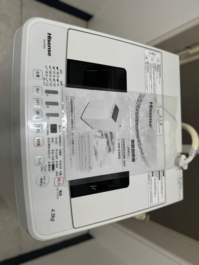 美品　洗濯機　2019年製　引き取り限定　大阪府摂津市から