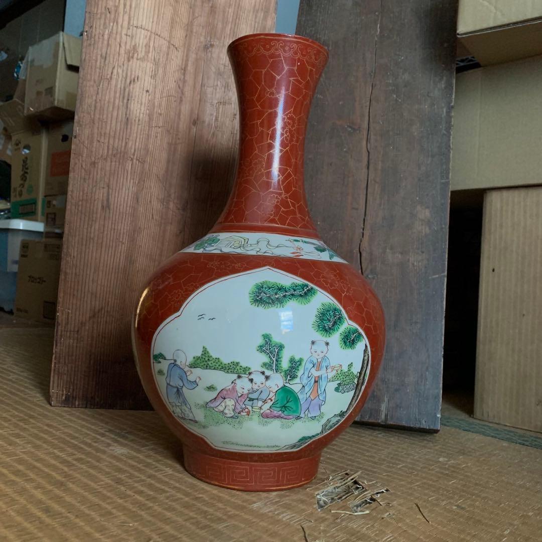 中国　骨董品　壺
