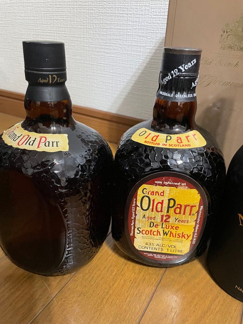OLD PARR 12-1L. Napoleon 700ml他6本まとめ