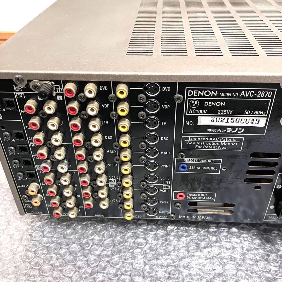 DENON デノン　AVアンプ　AVサラウンドアンプ　AVC-2870✨動作品✨