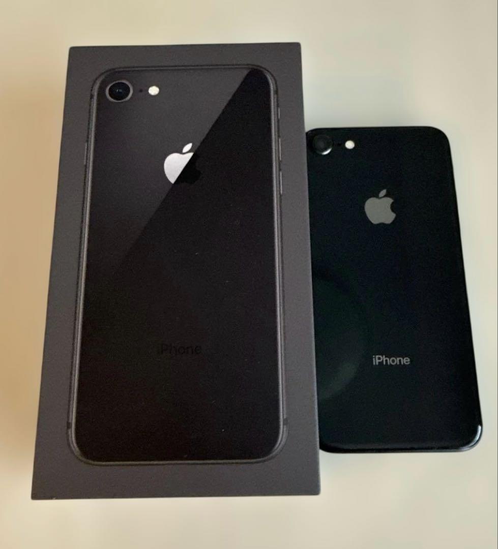 Apple iPhone 8 スペースグレイ本体・箱