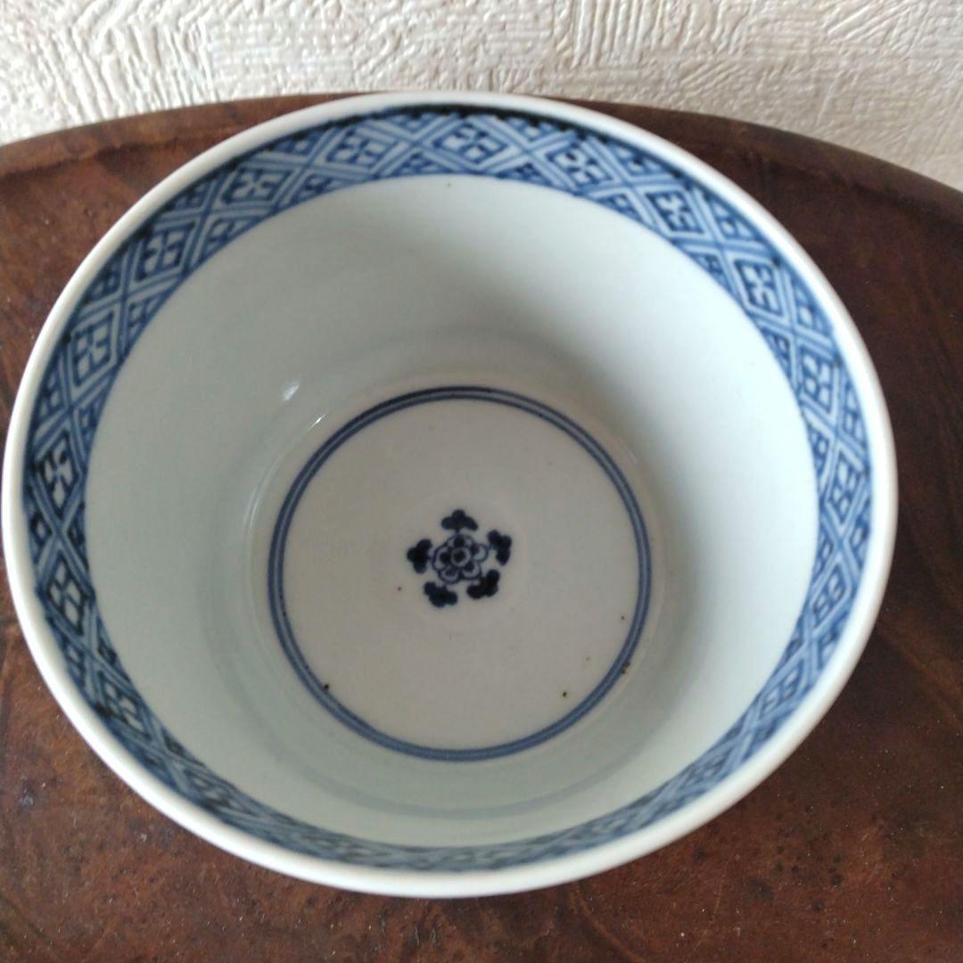 古伊万里白磁染付書き忘れ大振り蕎麦猪口